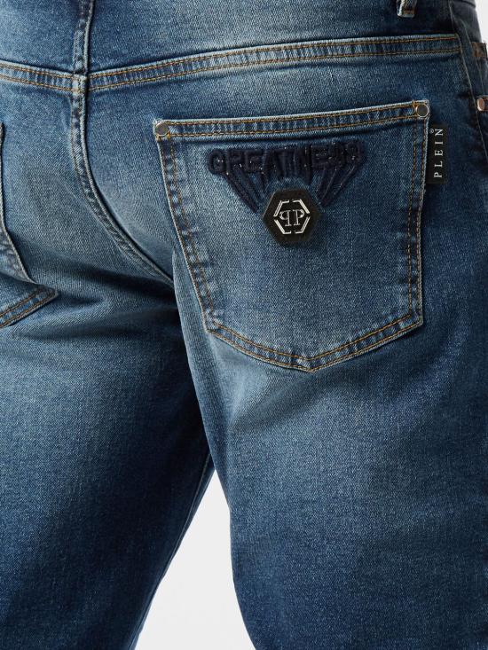 26SS 필립 플레인 데님 팬츠 AAECMDT4216PDE004N 24BR Denim - PHILIPP PLEIN