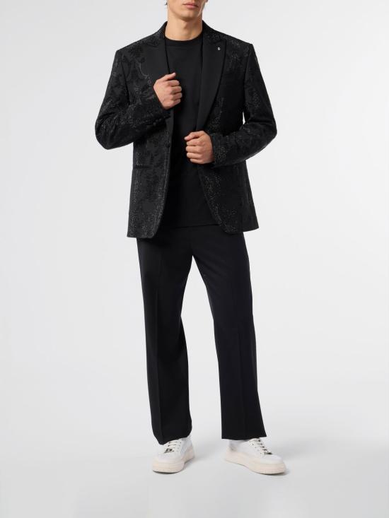 26SS 빌리어네어 수트 자켓 BAFCMRF2128BTE004N 02 Black - BILLIONAIRE