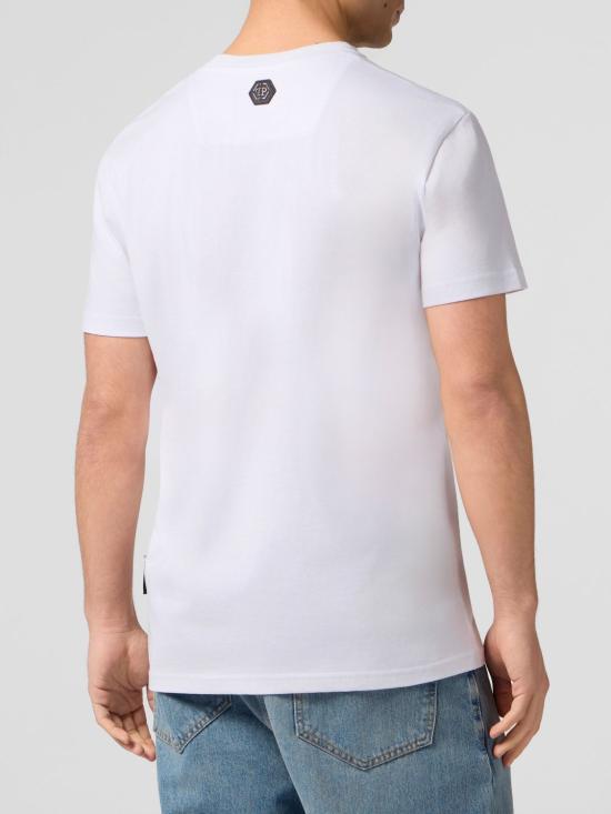 26SS 필립 플레인 반팔 티셔츠 SAFCMTK8834PJY002N 01 White - PHILIPP PLEIN