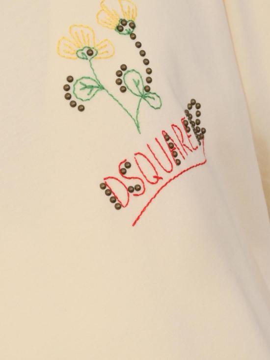 26SS 디스퀘어드2 반팔 티셔츠 S71GD1647D20020 103 Cream - DSQUARED2