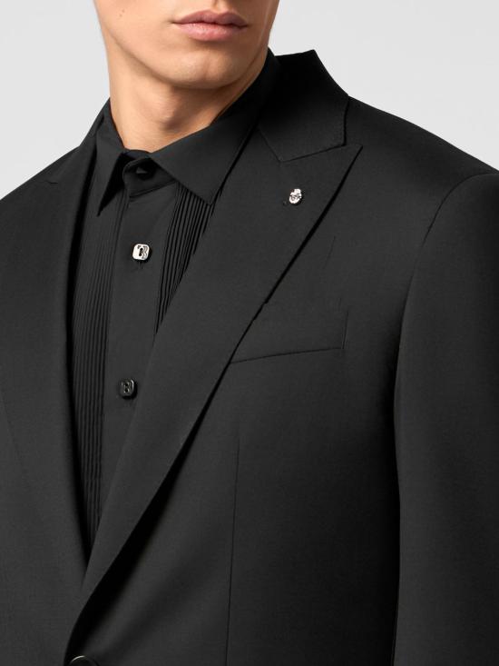 26SS 빌리어네어 수트 자켓 BAFCMRF2130BTE025N 02 Black - BILLIONAIRE