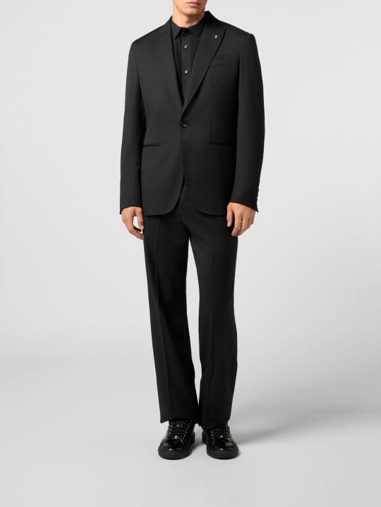 26SS 빌리어네어 수트 자켓 BAFCMRF2130BTE025N 02 Black - BILLIONAIRE
