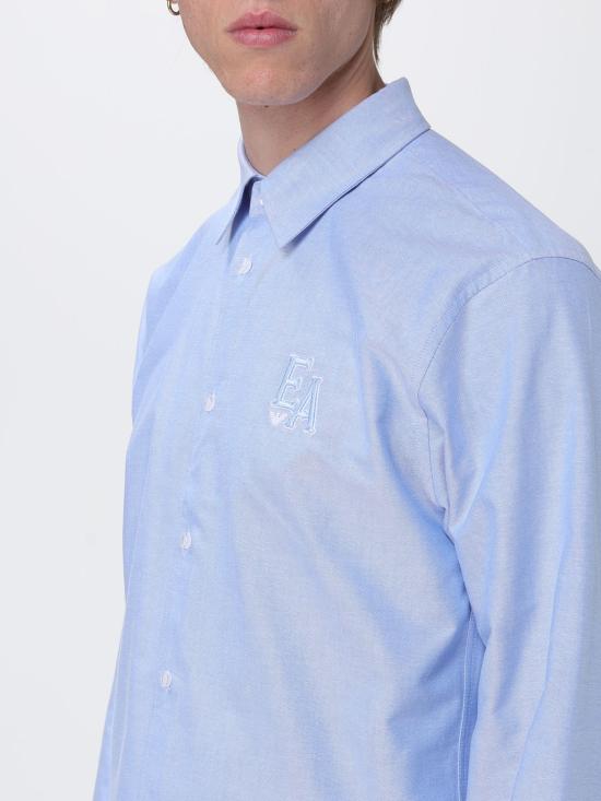 26SS 엠포리오 아르마니 긴팔 셔츠 EM004776AF23036 UB157 Gnawed Blue - EMPORIO ARMANI