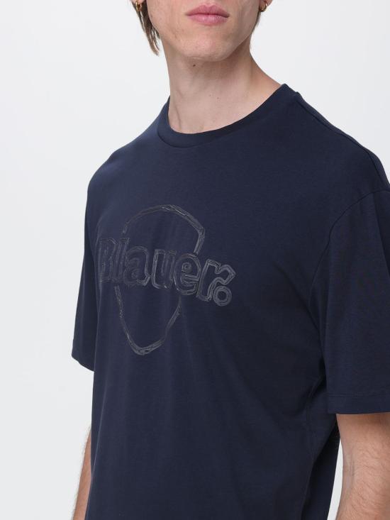 26SS 블라우어 반팔 티셔츠 BLUH02301007439 888 Blue - BLAUER