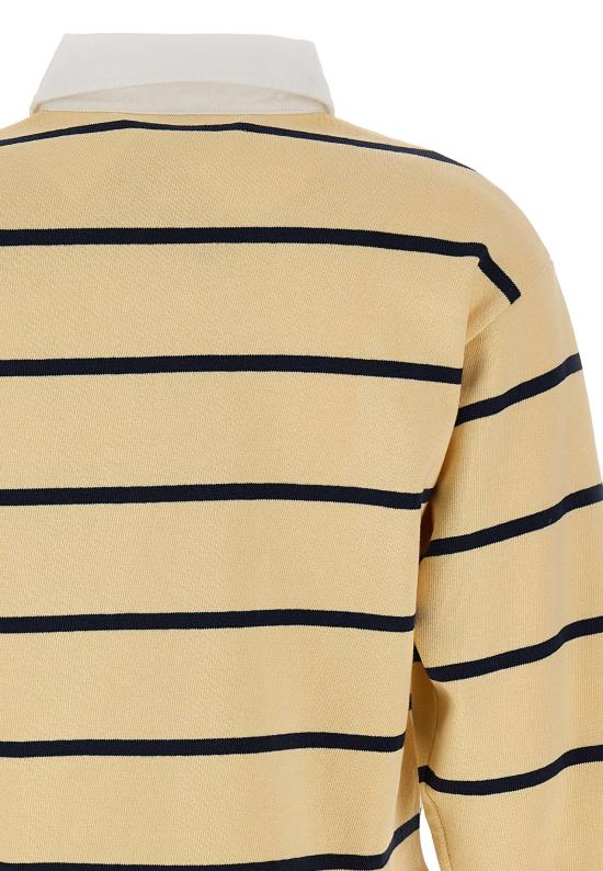 26SS 스포티앤리치 폴로 티셔츠 TO00876300YE22 ALMOND YELLOW - SPORTY & RICH