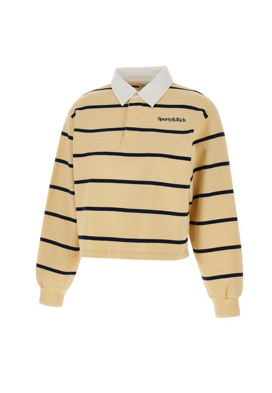 26SS 스포티앤리치 폴로 티셔츠 TO00876300YE22 ALMOND YELLOW