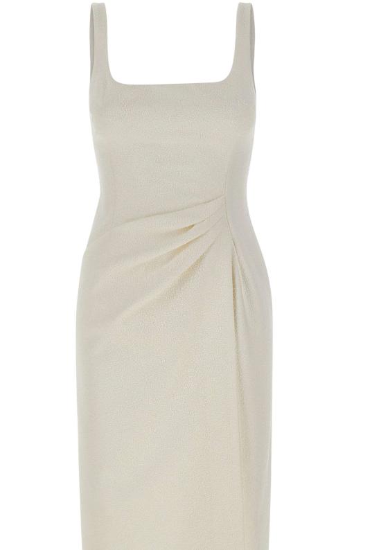 26SS 블루마린 미디 원피스 2A782A N0103 WHITE - BLUMARINE