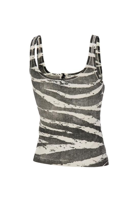 26SS 블루마린 민소매 티셔츠 2T123A M1039 BLACK - BLUMARINE