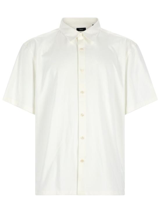 26SS 띠어리 반팔 셔츠 L0494536 100 WHITE DOM