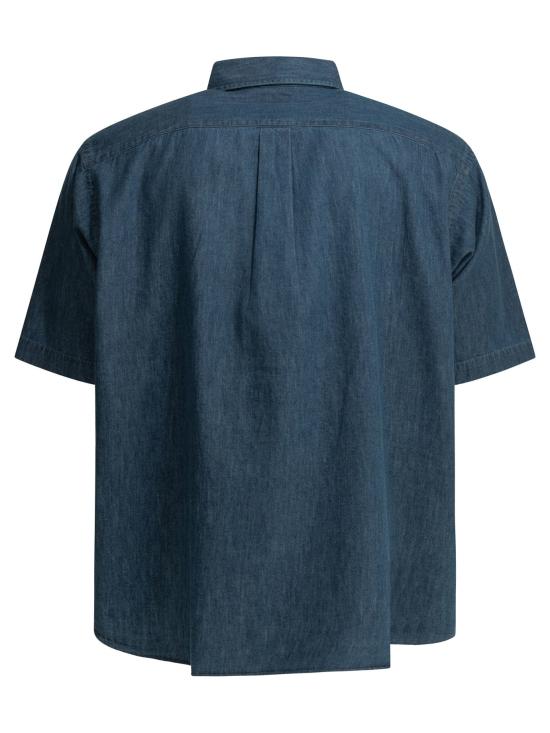 26SS 단톤 반팔 셔츠 DTB0337 DUG LIGHT INDIGO DOM - DANTON