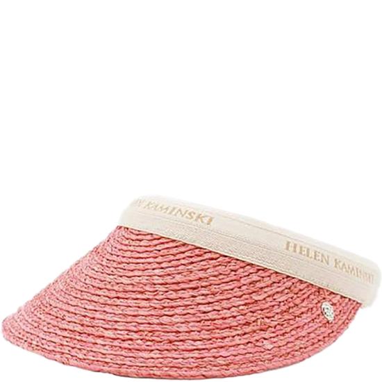 26SS 헬렌카민스키 블랑카 8 바이저 HAT52204 PETAL NATURAL LOGO DOM