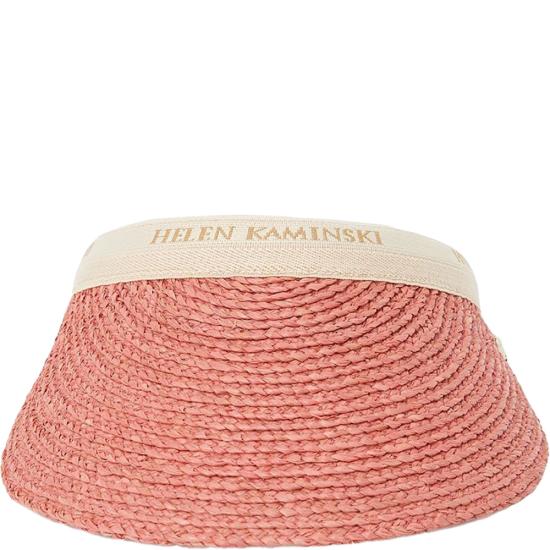 26SS 헬렌카민스키 블랑카 8 바이저 HAT52204 PETAL NATURAL LOGO DOM - HELEN KAMINSKI