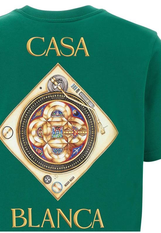 26SS 카사블랑카 반팔 티셔츠 MSS26JTS001 03 GREEN - CASABLANCA