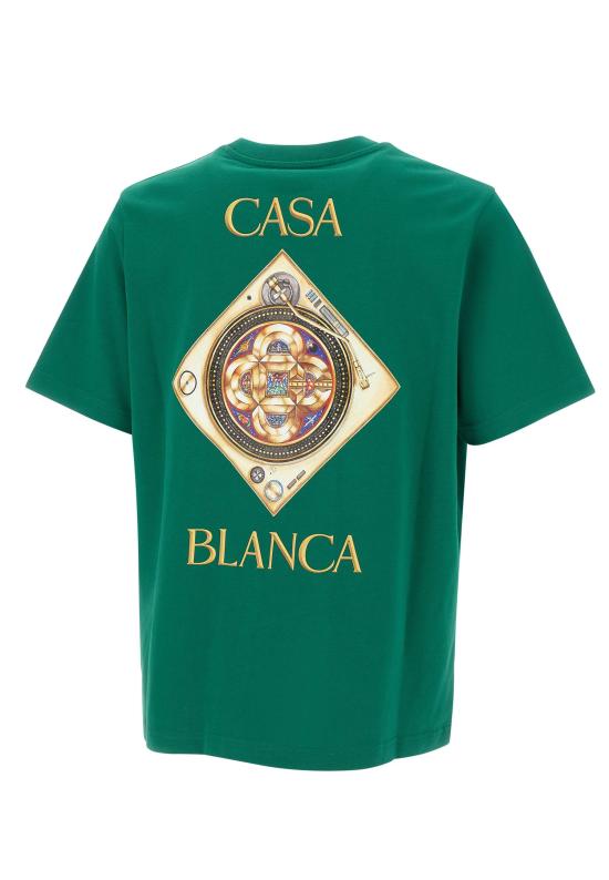 26SS 카사블랑카 반팔 티셔츠 MSS26JTS001 03 GREEN - CASABLANCA