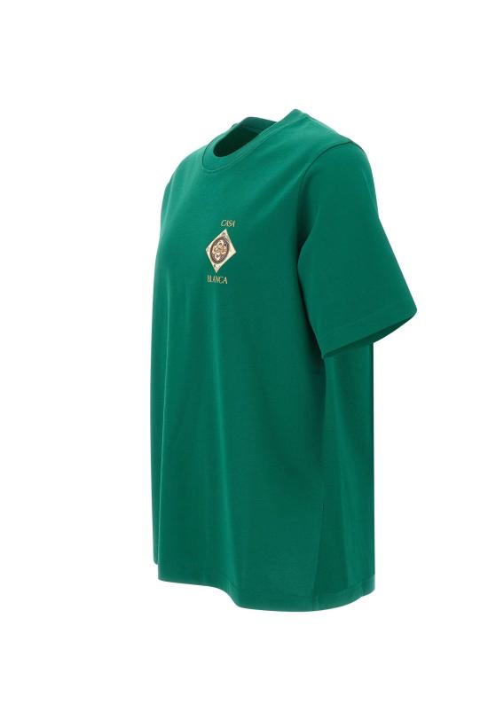 26SS 카사블랑카 반팔 티셔츠 MSS26JTS001 03 GREEN - CASABLANCA