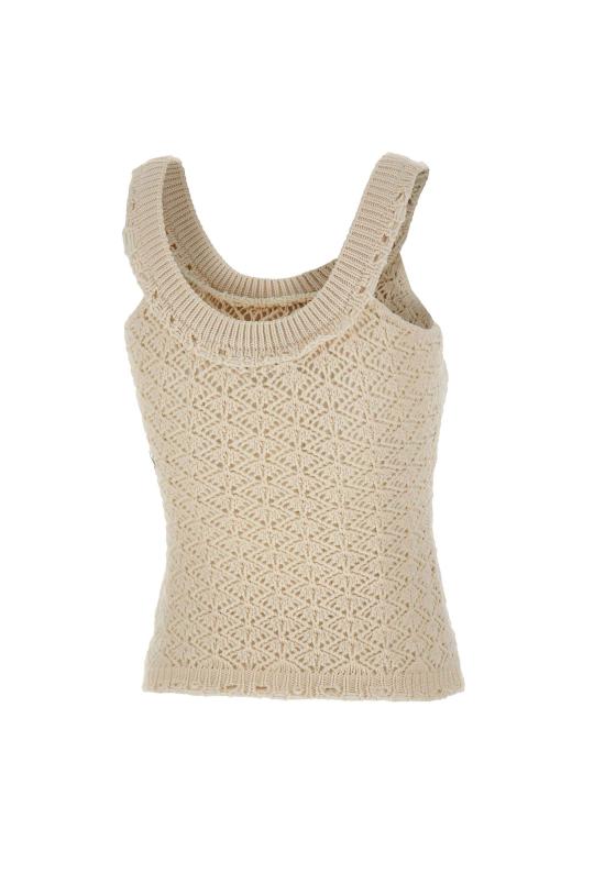26SS 블루마린 민소매 티셔츠 2M692A N0103 WHITE - BLUMARINE