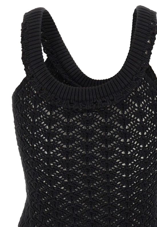 26SS 블루마린 민소매 티셔츠 2M692A N0990 BLACK - BLUMARINE