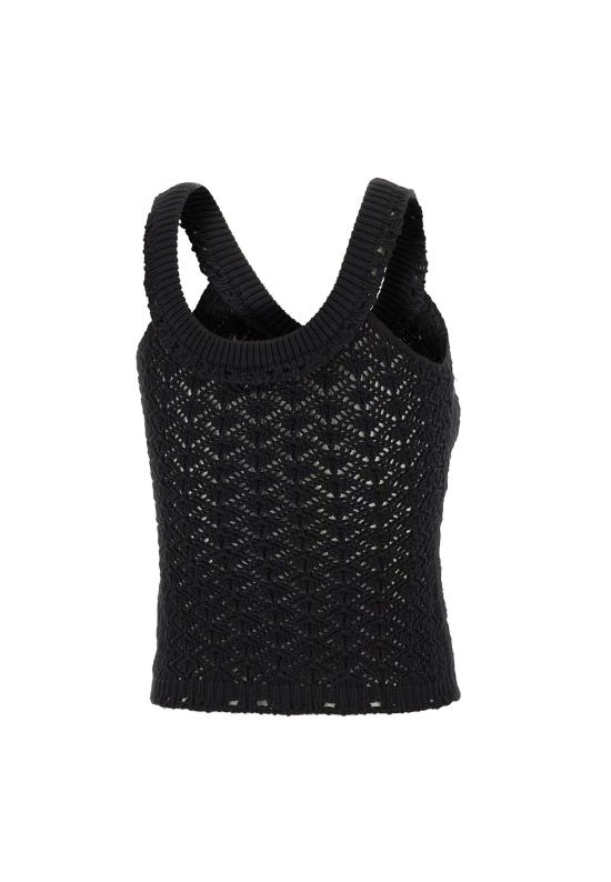 26SS 블루마린 민소매 티셔츠 2M692A N0990 BLACK - BLUMARINE