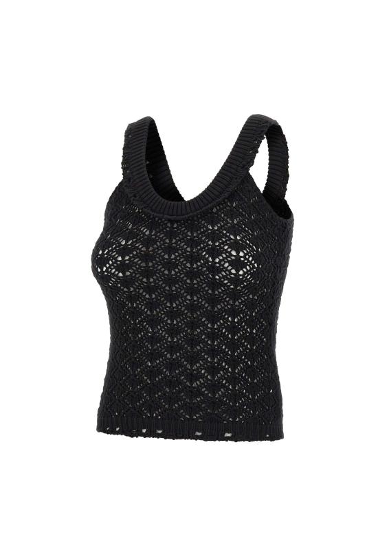 26SS 블루마린 민소매 티셔츠 2M692A N0990 BLACK