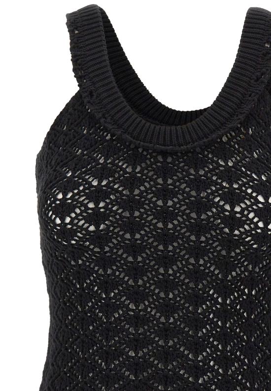 26SS 블루마린 민소매 티셔츠 2M692A N0990 BLACK - BLUMARINE