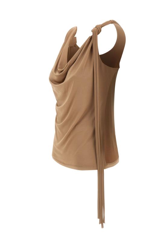 26SS 블루마린 민소매 티셔츠 2C455A N0826 BROWN - BLUMARINE