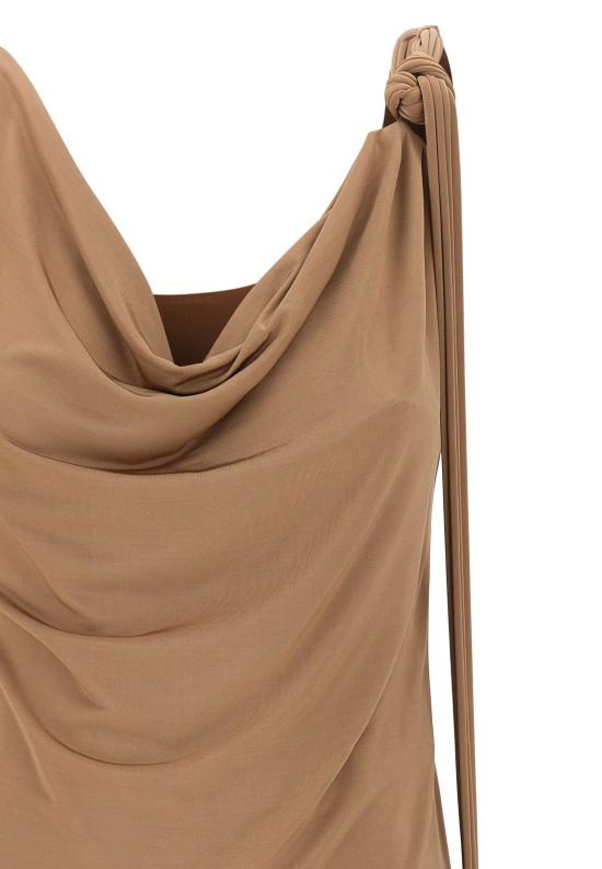 26SS 블루마린 민소매 티셔츠 2C455A N0826 BROWN - BLUMARINE