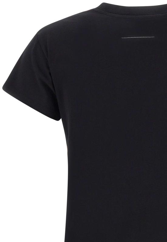 26SS MM6 메종마르지엘라 뉴메릭 코튼 저지 티셔츠 S52GC0327 M20170900 BLACK - MM6 MAISON MARGIELA