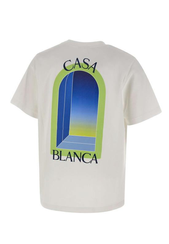 26SS 카사블랑카 반팔 티셔츠 MSS26JTS001 10 WHITE - CASABLANCA