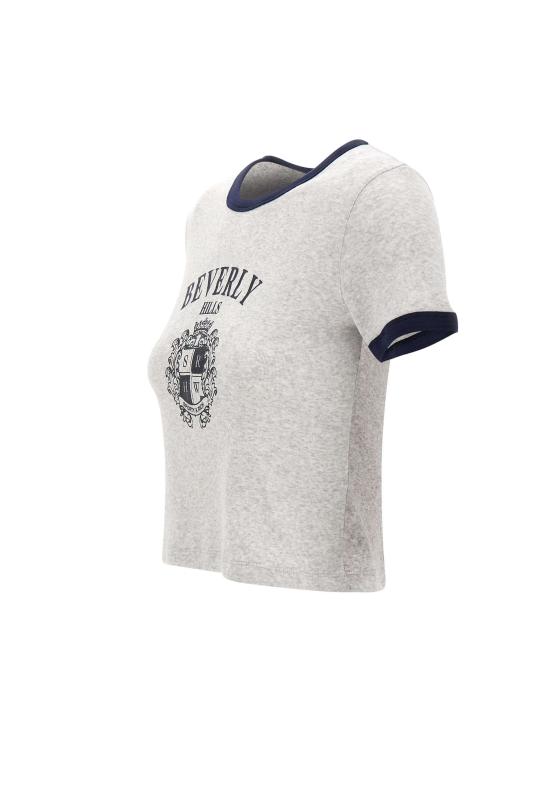 26SS 스포티앤리치 반팔 티셔츠 TO07376256GY18 GRAY GREY - SPORTY & RICH