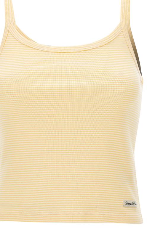 26SS 스포티앤리치 민소매 티셔츠 TO10676326YE34 ALMOND YELLOW - SPORTY & RICH