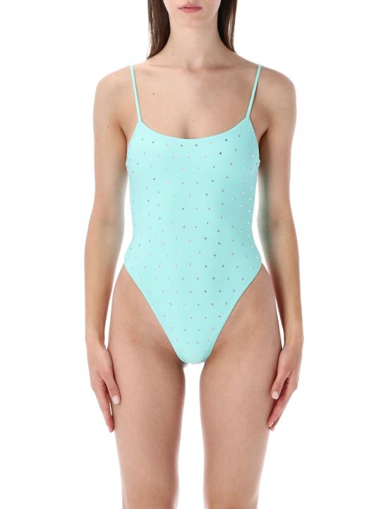 26SS 스윔 바이 디 원피스 수영복 CRYSTALSWIMSUIT MINT Blu