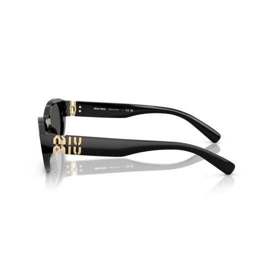 26SS 미우미우 선글라스 0Mu A03s 직사각형 블랙 아세테이트 - MIU MIU
