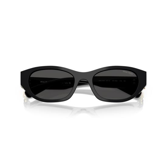 26SS 미우미우 선글라스 0Mu A03s 직사각형 블랙 아세테이트 - MIU MIU