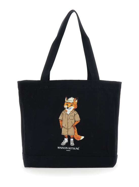 26SS 메종키츠네 토트백 QU05109WW9042P199 BLACK DOM