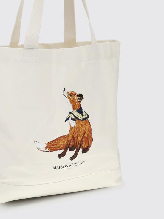 26SS 메종키츠네 드리밍 폭스 토트백 QU05130WW9042P700 ECRU DOM - MAISON KITSUNE