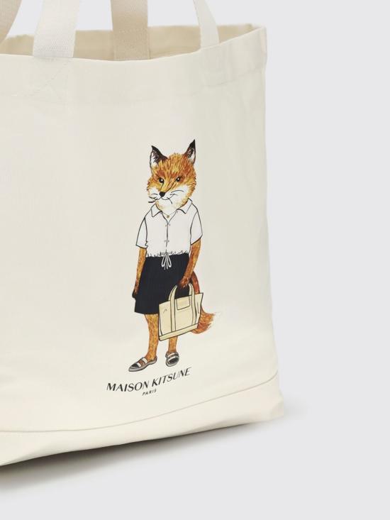 26SS 메종키츠네 토트백 QU05108WW9042P700 ECRU DOM - MAISON KITSUNE