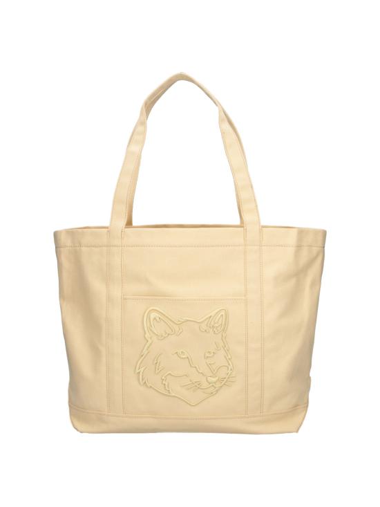 26SS 메종키츠네 라지 폭스 헤드 토트백 LW05104WW01070425 BEIGE DOM