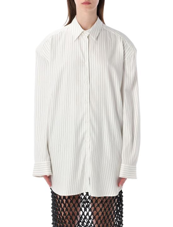 26SS 더프랭키샵 셔츠 CHFS22112848 WHITE BLAC WHITE BLACK STRIPE