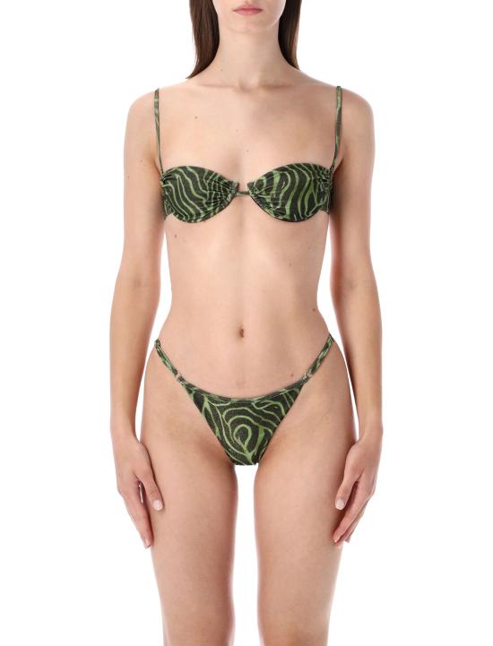 26SS 마티네 비키니 수영복 CB7049 ZEBRATO VE ZEBRA GREEN