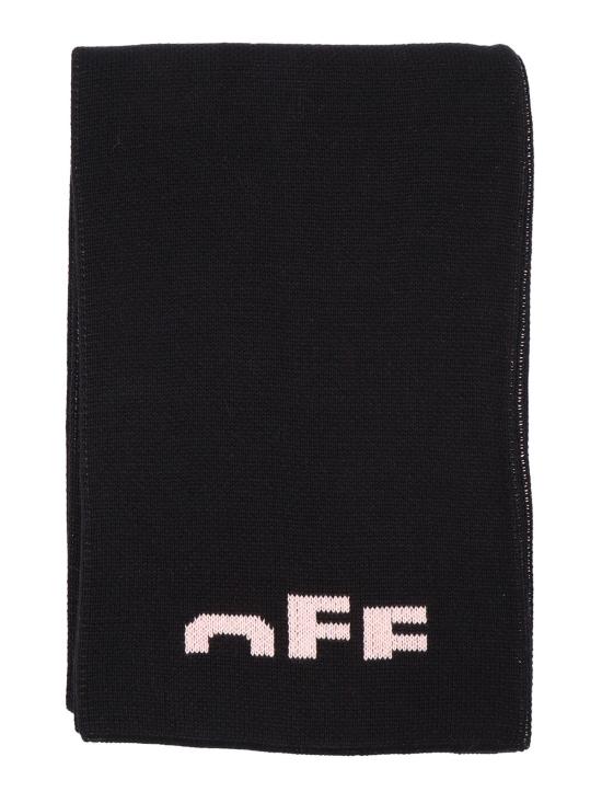  오프화이트 머플러/스카프 타입 로고 스카프 블랙 - OFF WHITE