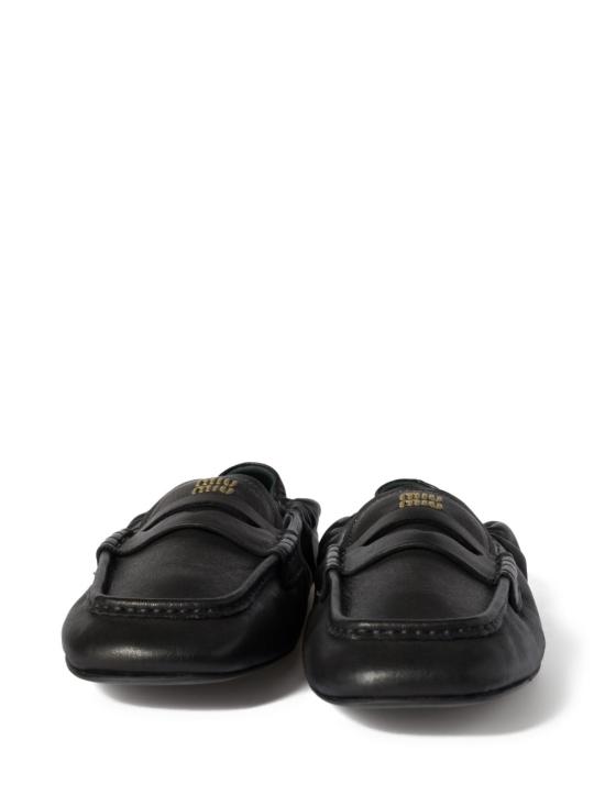 26FW 미우미우 나파 레더 로퍼 5D341E EFXF0002 Black - MIU MIU