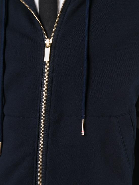 26FW 톰브라운 클래식 루프백 4바 풀 지퍼 후디 MJT022H 00535461 NAVY - THOM BROWNE