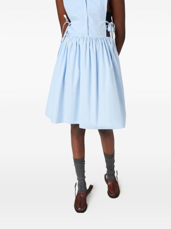 26FW 미우미우 미디 원피스 MF6389 10RGF0013 Clear Blue - MIU MIU