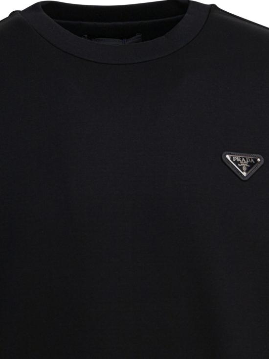 26FW 프라다 긴팔 티셔츠 UJL90B 11OQF0002 Nero - PRADA