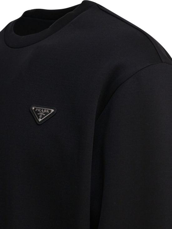 26FW 프라다 긴팔 티셔츠 UJL90B 11OQF0002 Nero - PRADA