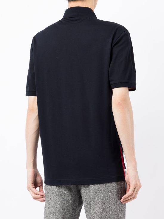 26FW 톰브라운 피케 포켓 폴로 티셔츠 MJP022A 01455415 NAVY - THOM BROWNE