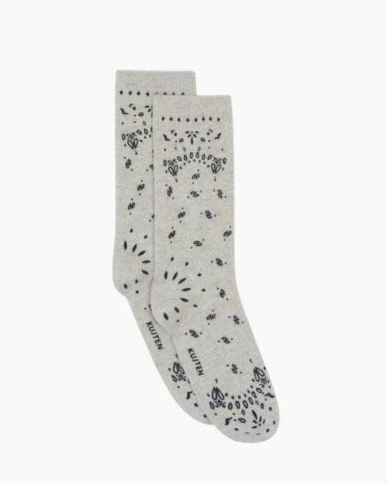  쿠즈텡 양말 Kujten Sig Bandana  귀리 화이트