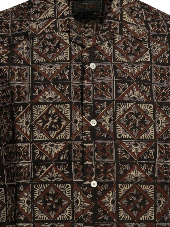 26SS 빔스 반팔 셔츠 3801027413989 Brown - BEAMS