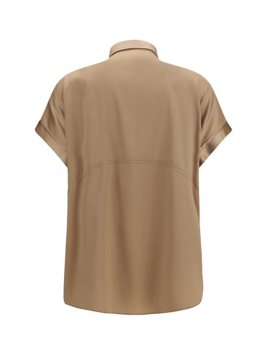 26SS 브루넬로 쿠치넬리 실크 블라우스 M0C59RA915 C9237 BEIGE - BRUNELLO CUCINELLI
