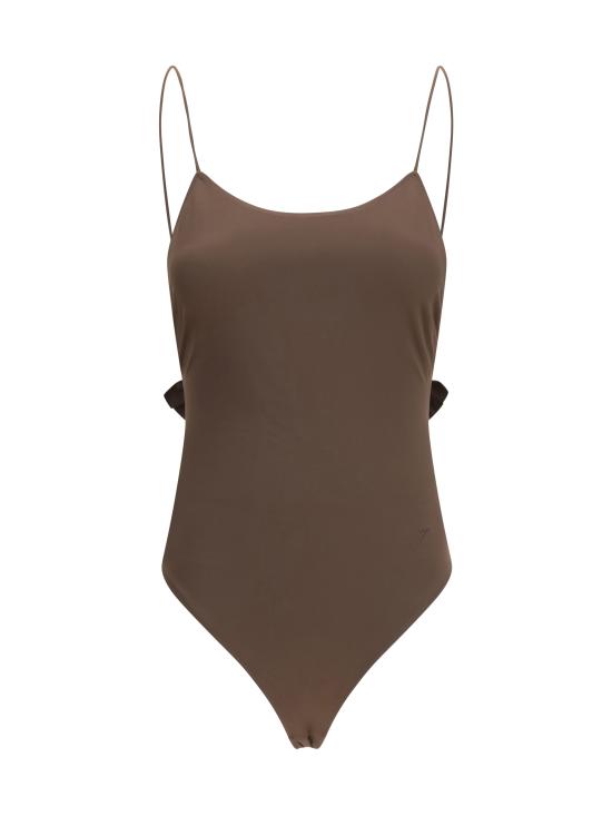 26SS 자크뮈스 카바나 러플 원피스 수영복 OPW00050AW00096 850 BROWN